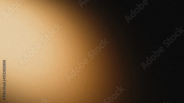 Fototapeta Black and gold ombre design with glittering light effect on abstract lines. Blurred background