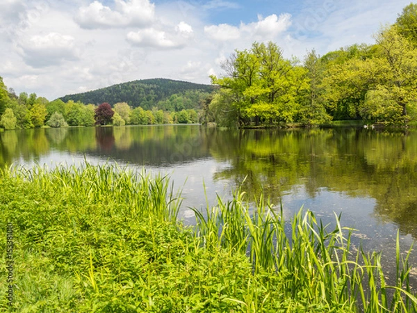 Obraz Greizer Schlossteich