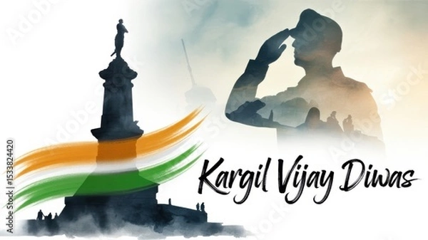 Obraz Kargil Vijay Diwas, Generative ai.