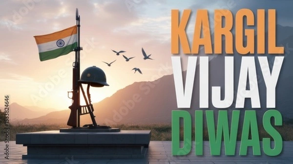 Obraz Kargil Vijay Diwas, Generative ai.