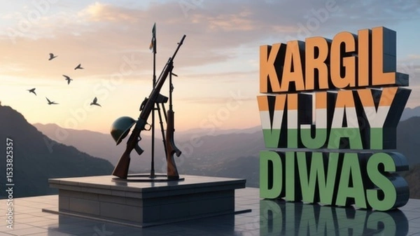 Obraz Kargil Vijay Diwas, Generative ai.