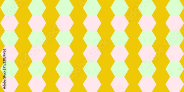 Fototapeta Geometric seamless pattern vector illustration for wrapping wallpaper backdrop background.
