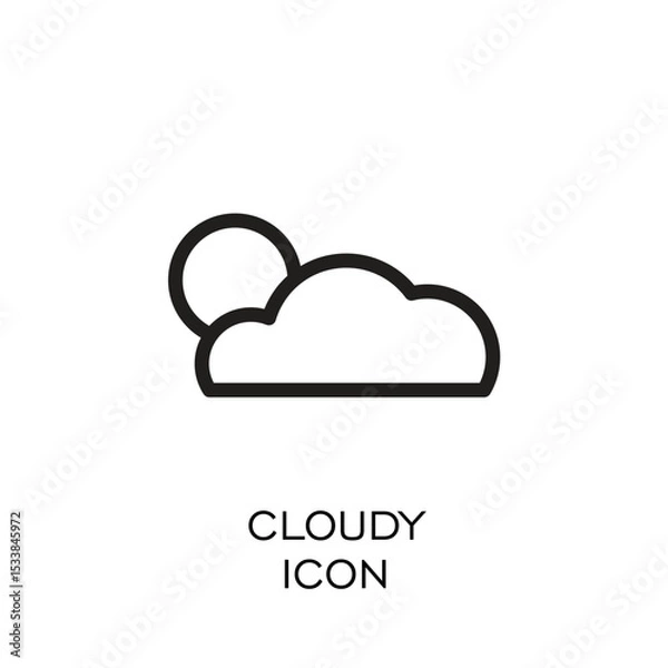 Obraz CLOUDY WEATHER ICON