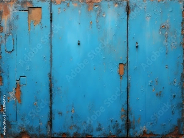 Obraz rusty metal door