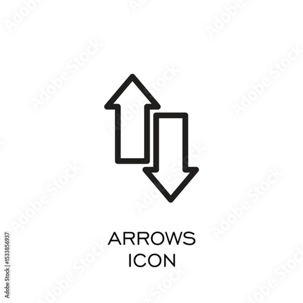 Obraz ARROWS UP DOWN ICON