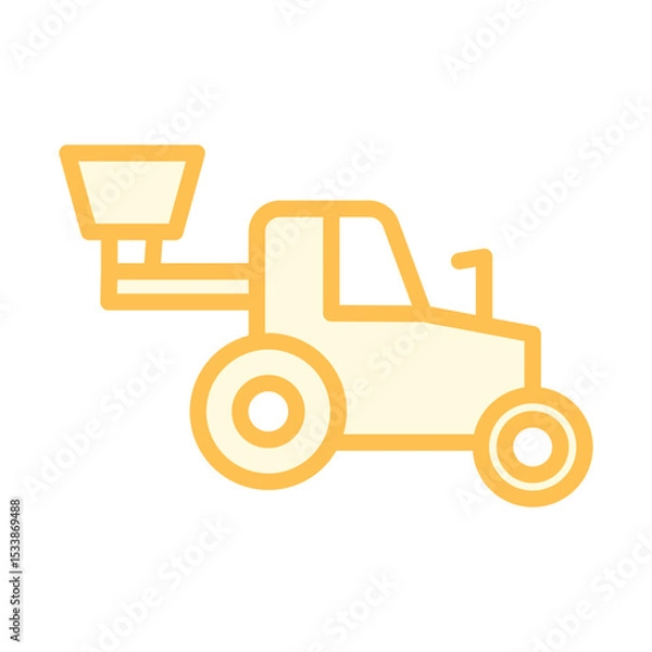 Fototapeta Seed Drill duotone line icon , vector, pixel perfect, illustrator file  
