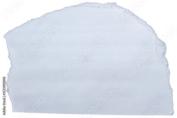 Obraz Ripped torn white paper edge on transparent background, paper tear stripes cut out design element