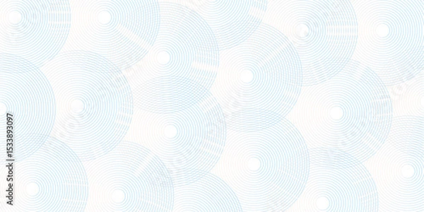 Fototapeta Seamless geometric spiral pattern and abstract circle wave lines overlapping pattern isolated. Design technology or modern concept. Ornament overlapping background. Colorful element line pattern.