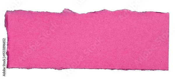 Obraz PNG Ripped pink paper torn edges with transparent background paper tear