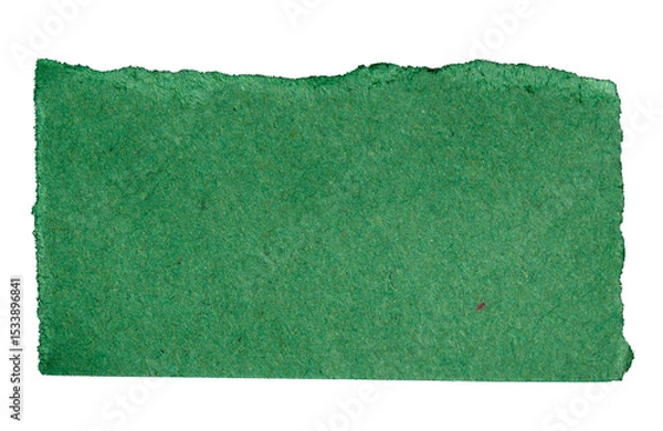 Obraz PNG Ripped green paper torn edges with transparent background paper tear