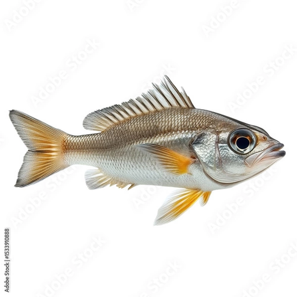 Fototapeta Rudderfish isolated on transparent background.