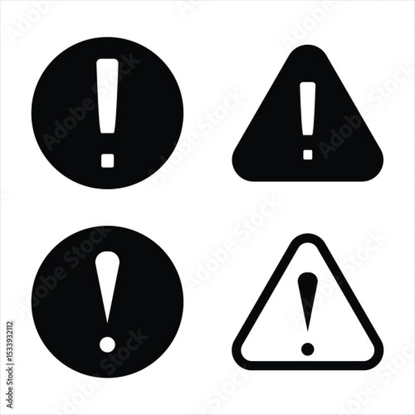 Obraz Warning Exclamation Vector