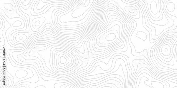 Fototapeta Black and white lines seamless Topographic map patterns, topography line map. Vintage outdoors style. The stylized height of the topographic map contour in lines and contours isolated on transparent.