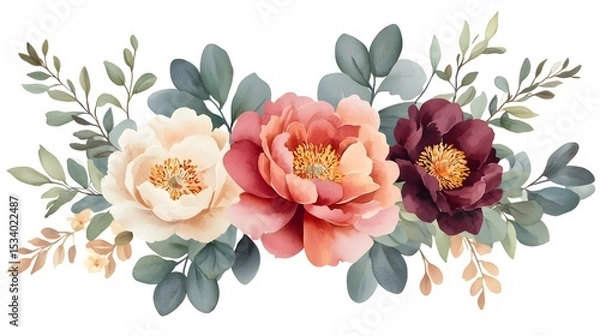 Obraz Delicate floral arrangement with soft tones.