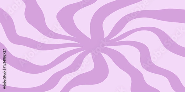 Obraz Twisted distorted retro groovy banner background