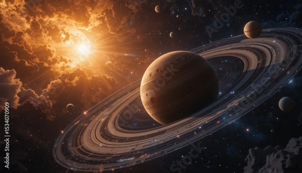 Fototapeta planet in space