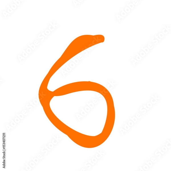 Fototapeta Font and number motif tiger