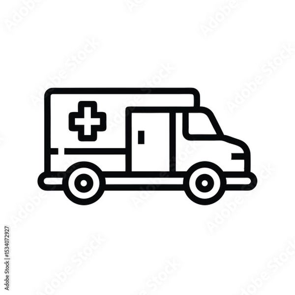 Fototapeta truck icon vector illustration with transparent background