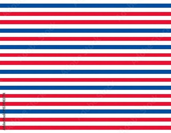 Fototapeta Horizontal stripes in red and blue. Sailor pattern