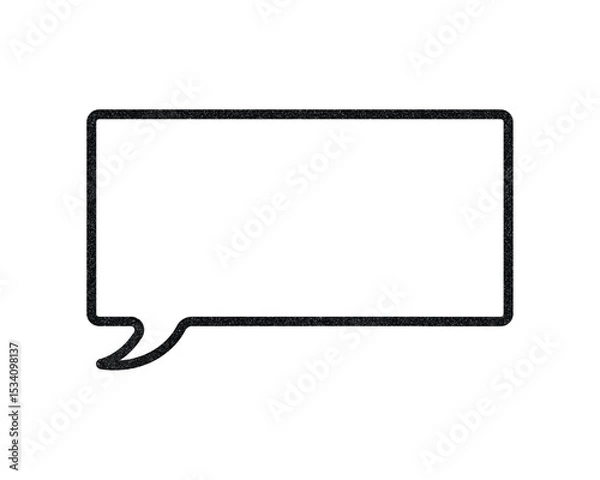 Obraz Message box Simple Speech Bubble Icon
