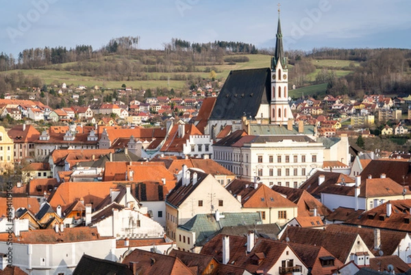 Obraz Espectaculares vistas de la ciudad de český krumlov, en República Checa