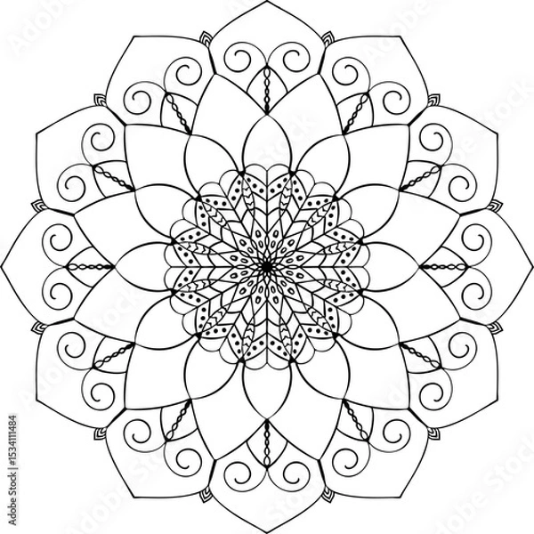 Fototapeta Mandala Vector Design Elements 