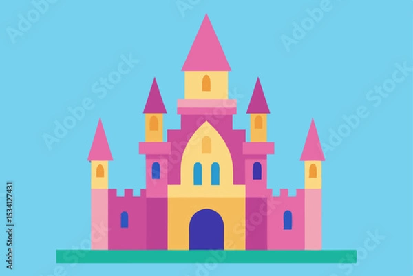Obraz vector illustration of castle