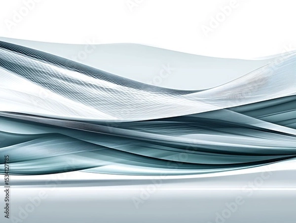 Fototapeta Elegant Abstract Lines Background with Subtle Gradient and Depth Effects