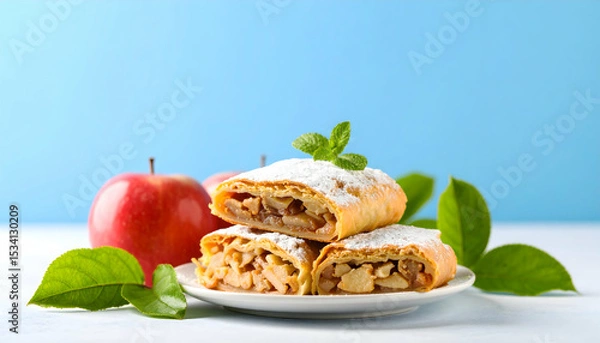Obraz Apple Strudel Delight: A Sweet Culinary Masterpiece