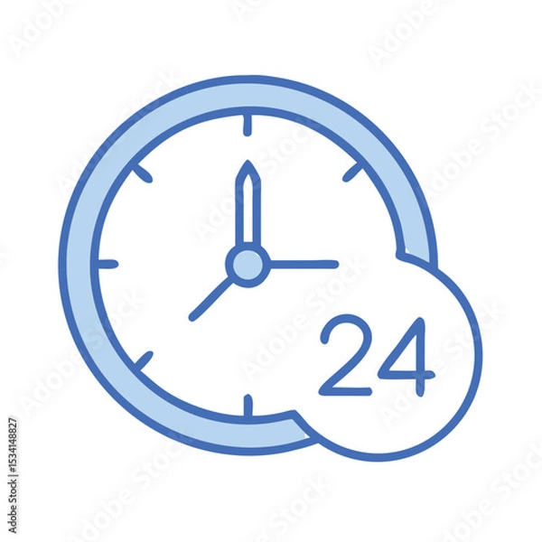 Obraz Customer Service and Support - Outline Icon Collection. Thin Line Set contains such Icons as Online Help, Helpdesk, Quick Response, Feedback and more. Simple web icons set. 
