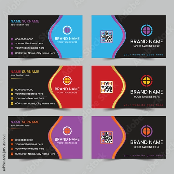 Obraz Modern business card design template