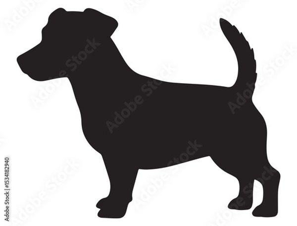 Obraz  JACK RUSSEL DOG SILHOUETTE