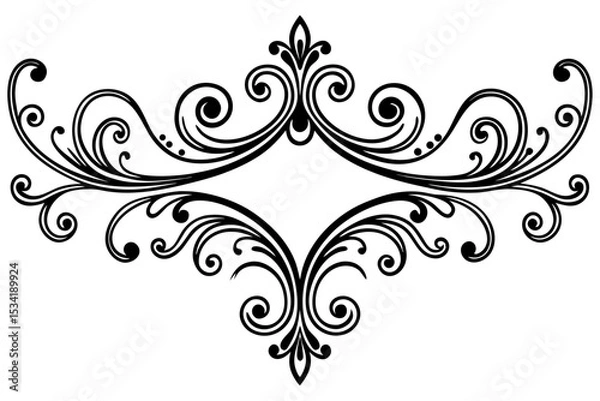Fototapeta Antique Divider for Branding and Graphic Enhancements