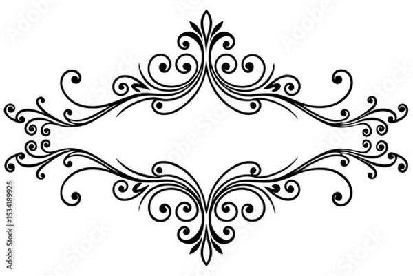 Fototapeta Vintage Element Divider for Elegant Design Layout