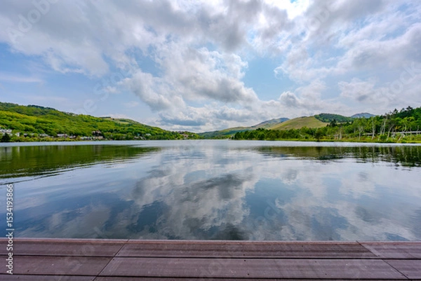 Obraz 長野県 白樺湖周辺の風景