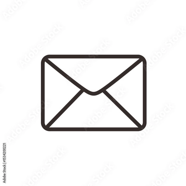 Fototapeta Email Envelope Message Notification Symbol Icon