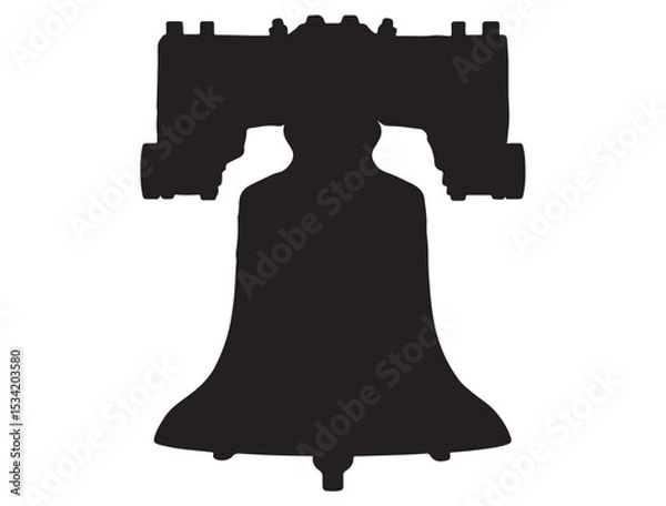 Obraz LIBERTY BELL SILHOUETTE