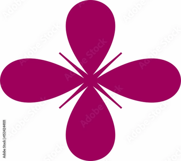 Fototapeta violet butterfly on white background
