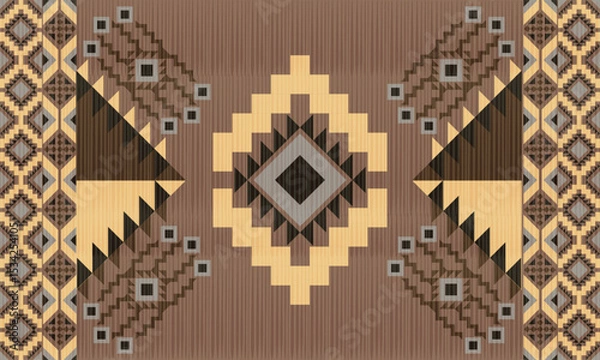 Fototapeta tribal ethnic abstract motif or southwestern motif, navajo