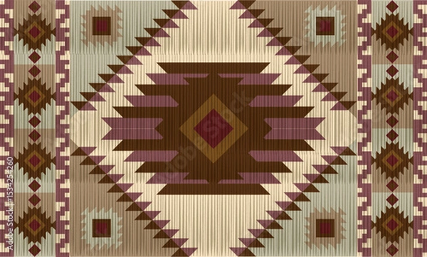 Fototapeta tribal ethnic abstract motif or southwestern motif, navajo