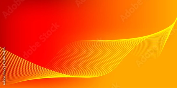 Fototapeta Soft textured red and yellow gradient color. background for banner, wallpaper, landing page, poster.