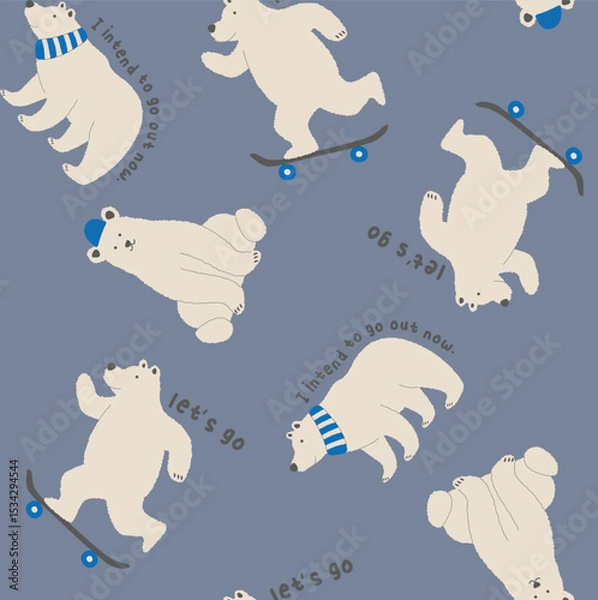 Obraz Gray sky bear roasted the world