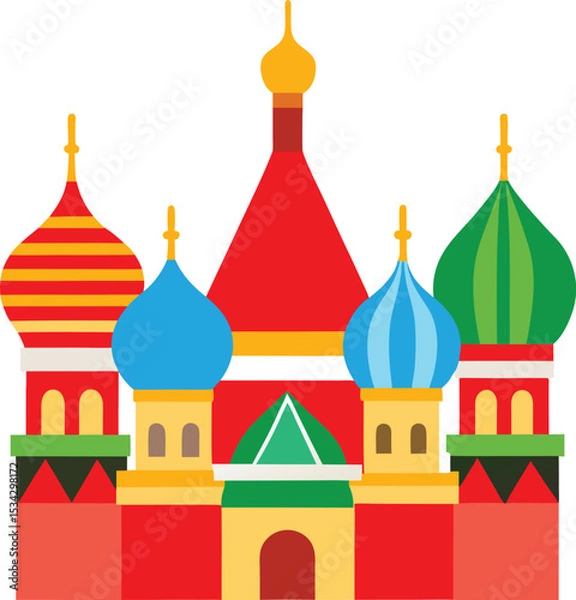 Obraz saint basil cathedral in Moscow