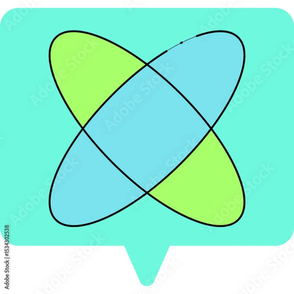 Obraz Science single icon vector illustration