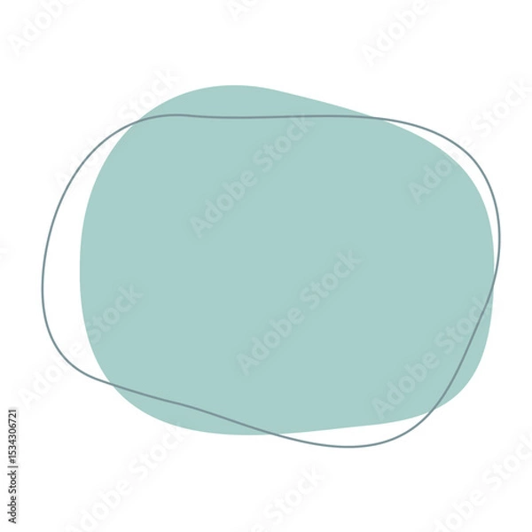 Fototapeta 不規則な流体シェイプ。アメーバのような抽象的な形のベクターイラスト。