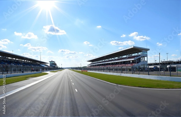 Obraz Racetrack and Stands in Sunlight