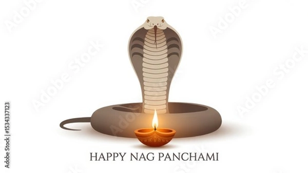 Obraz Happy Nag Panchami, Generative ai.