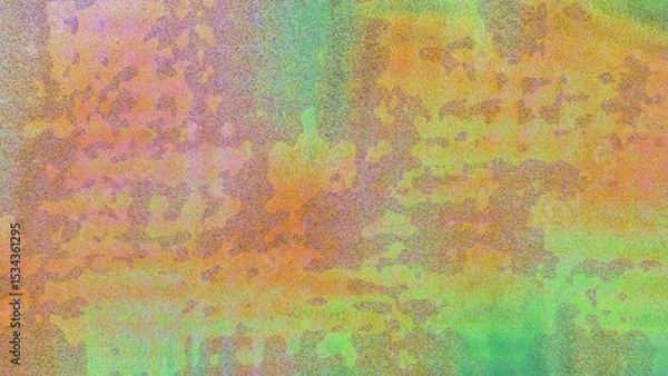 Fototapeta Abstract Pastel Texture Background With Green And Orange Hues