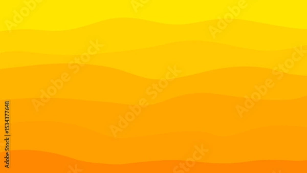 Fototapeta yellow waves vector background illustration design 