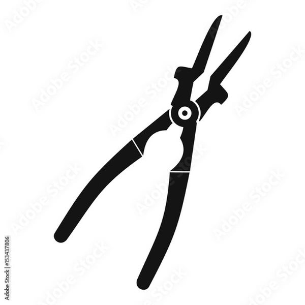 Obraz Metal welder pliers icon simple